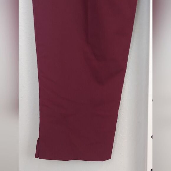 ASOS DESIGN Tall Tailored High Waist Balloon Pant Sz 6 Oxblood - Picture 9 of 14